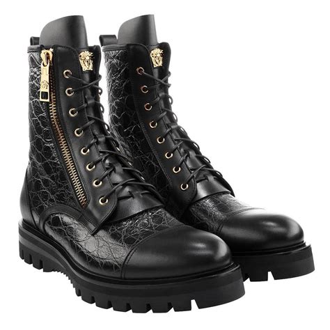 versace mens boots sale|Versace combat boots army.